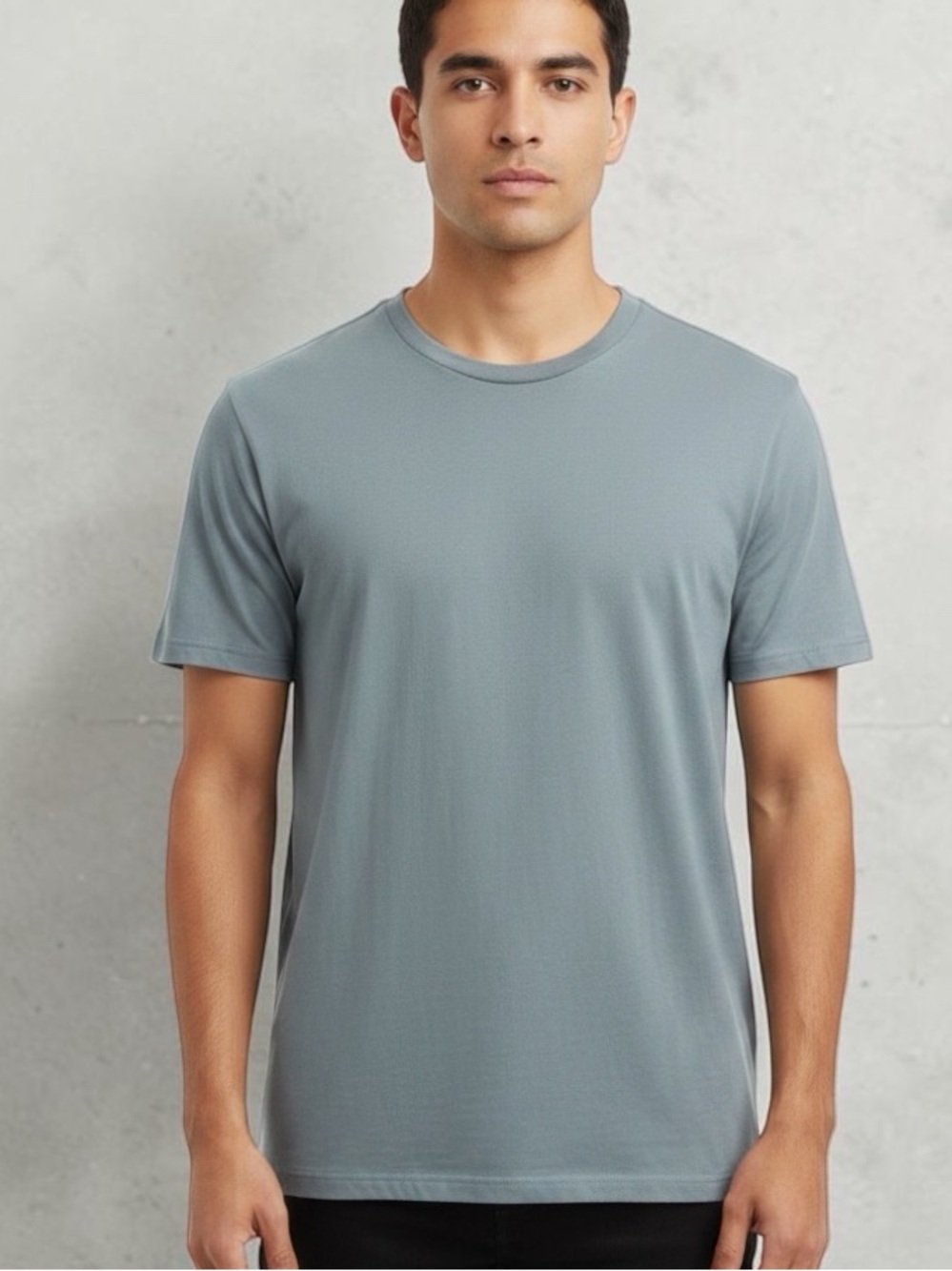 Marine Layer Men's Crew T-Shirt in Light Slate Blue - Size L/XL
